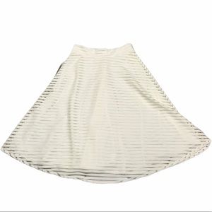 Lace Midi Skirt A line Full Cottagecore Modest Boho Stretch Coastal Grandma